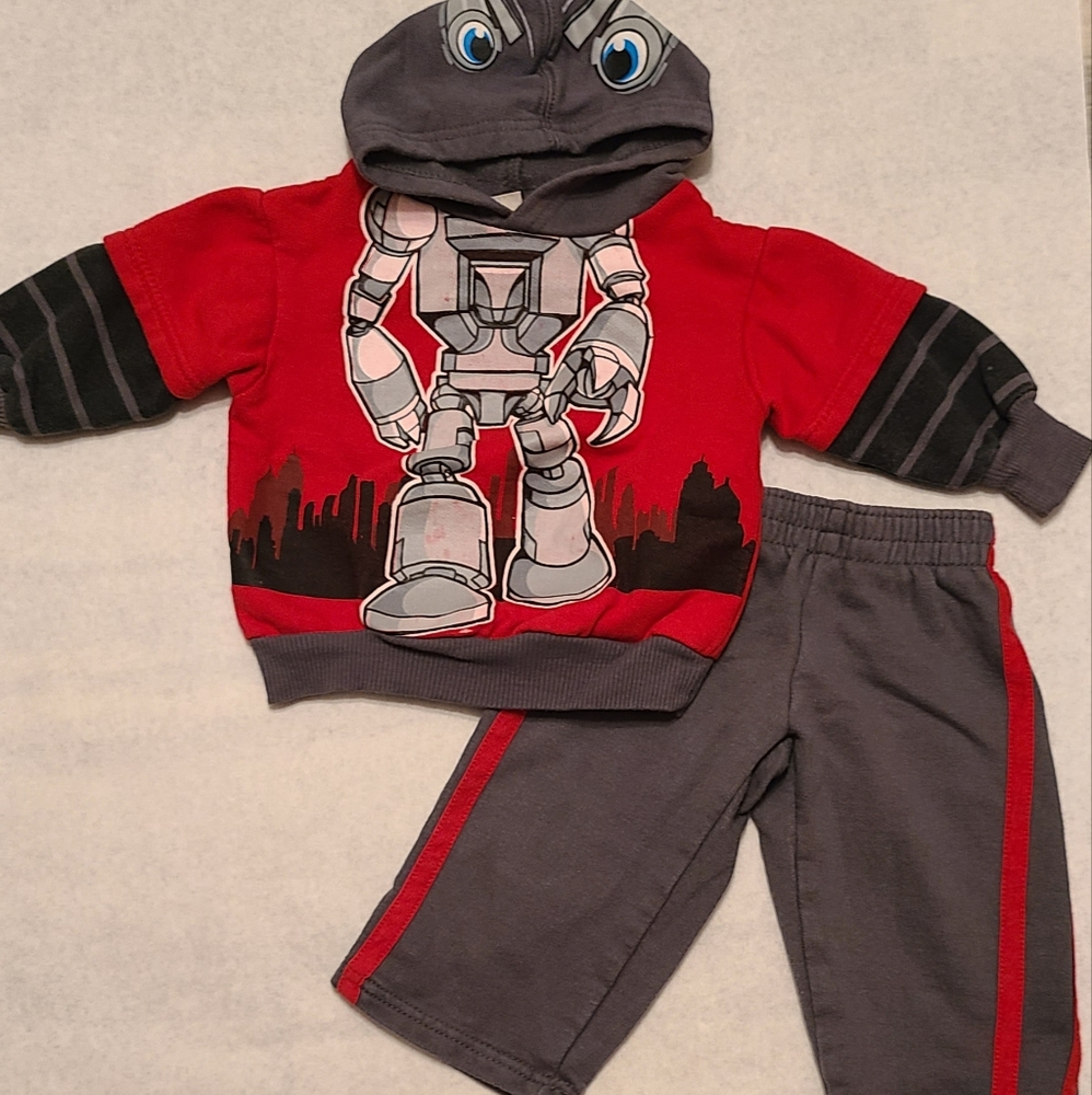 Little Rebels pullover hoodie with matching sweatpants